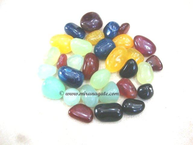 Manufacturers Exporters and Wholesale Suppliers of Mixed Onyx Agate Pebbles Khambhat Gujarat